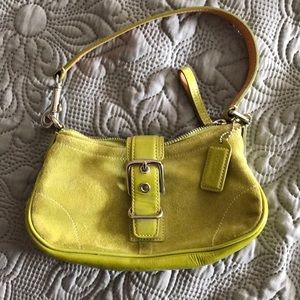 Lime green Coach Purse